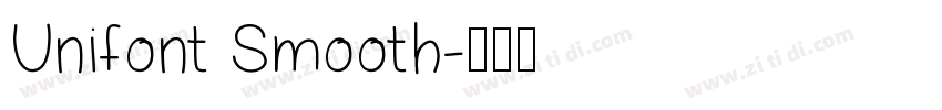 Unifont Smooth字体转换